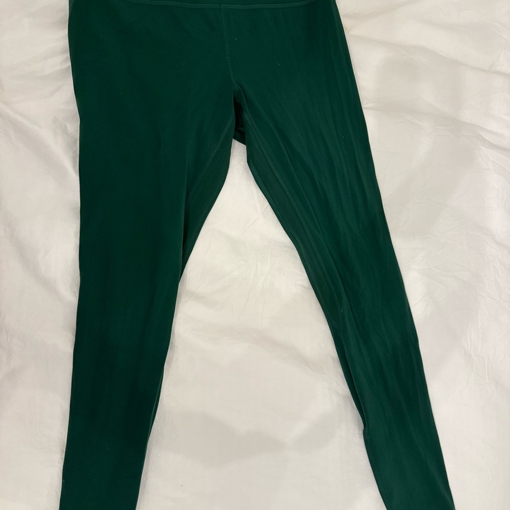 Dark Green lululemon Leggings 28”